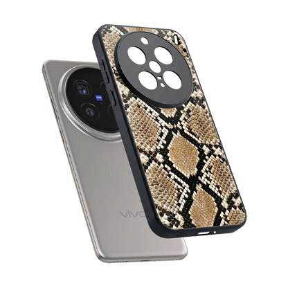 Scaly Chic sleek vivo x200 pro cover with tempered glass back and TPU edges