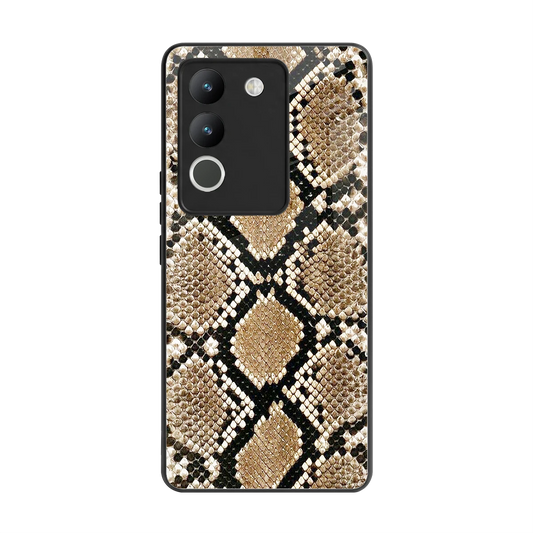 Scaly Chic back phone cover | glass case for vivo y200 5g