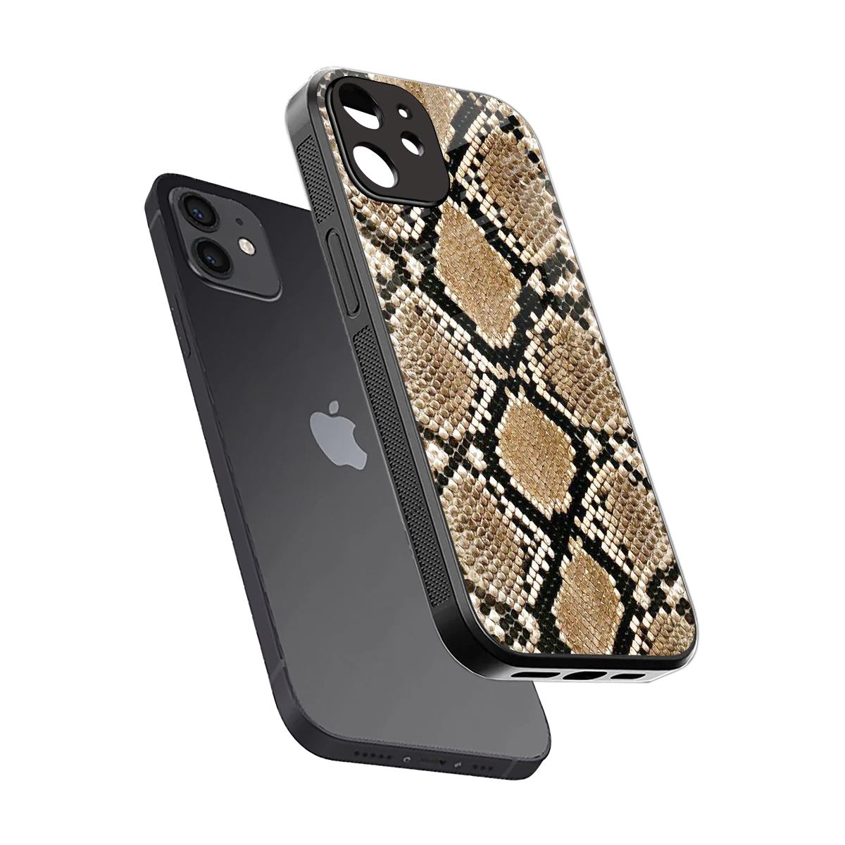 Scaly Chic sleek iphone 11 cover with tempered glass back and TPU edges