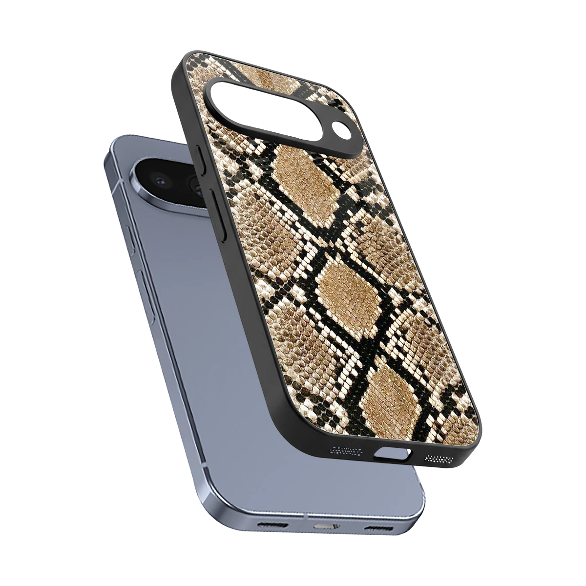 Scaly Chic sleek google pixel 10 cover with tempered glass back and TPU edges