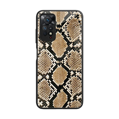 Scaly Chic back phone cover | glass case for redmi note 11 pro