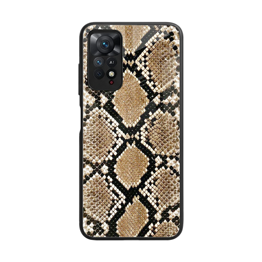 Scaly Chic back phone cover | glass case for redmi note 11 pro