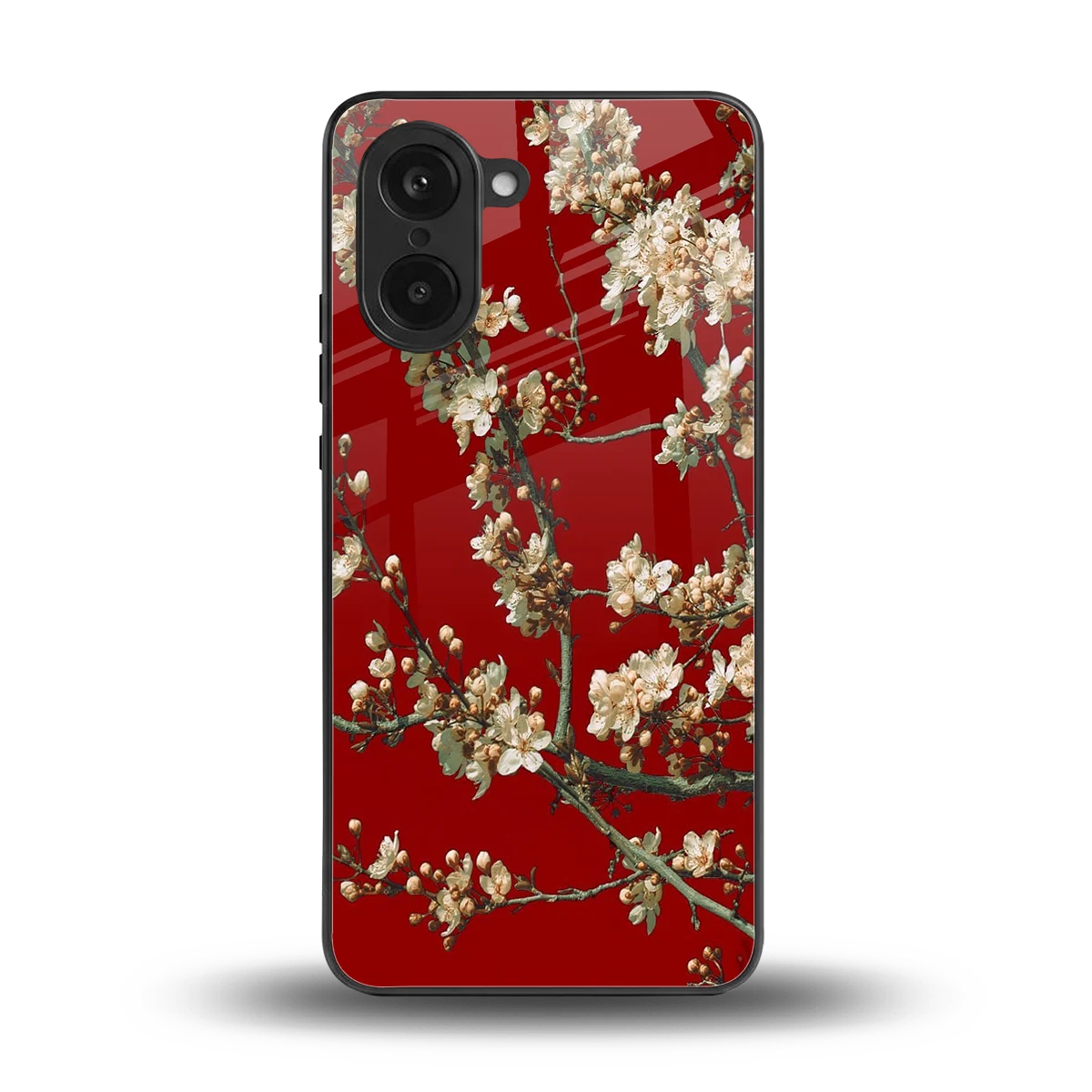 Scarlet Petals back phone cover | glass case for oneplus nord ce5 5g