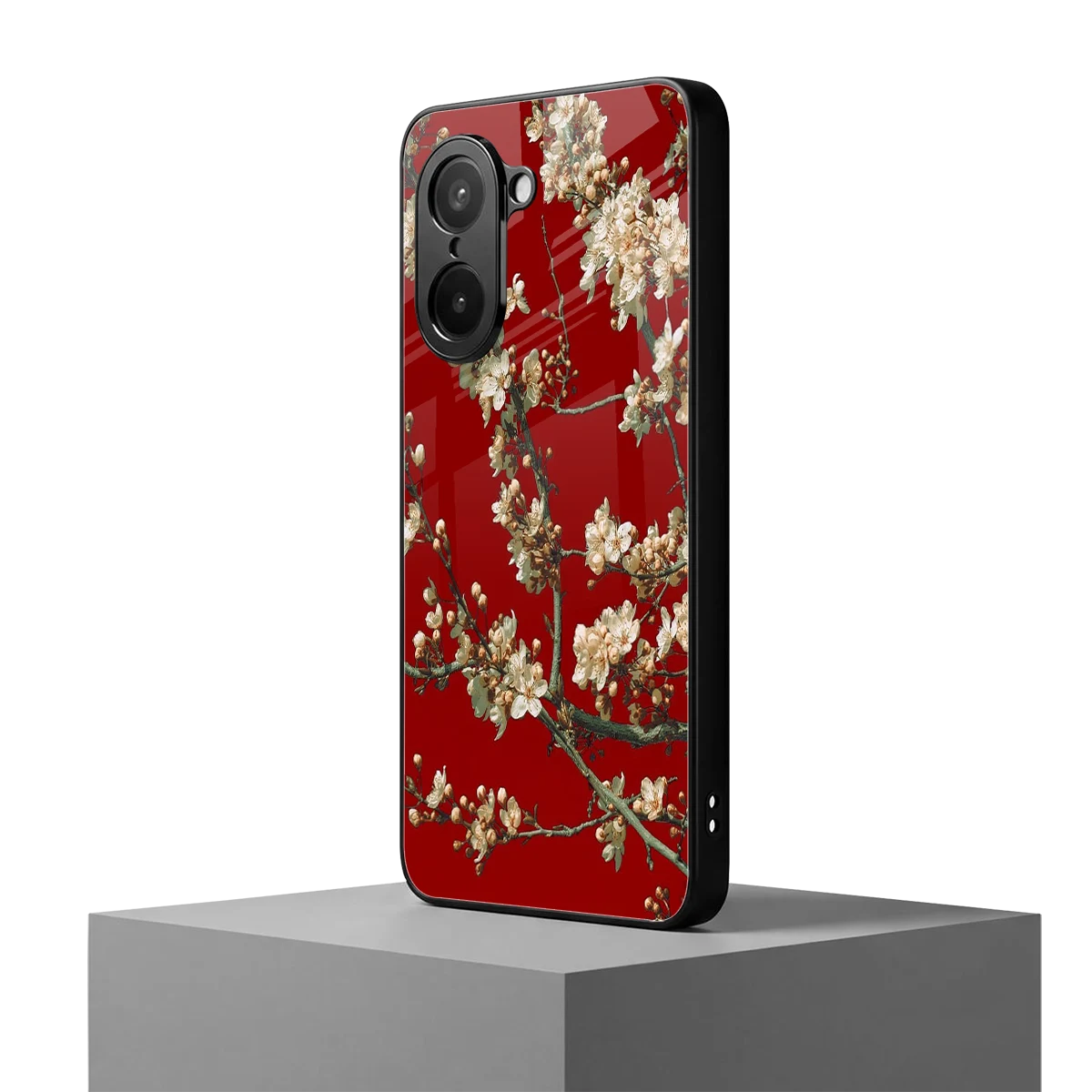 Scarlet Petals oneplus nord ce5 5g mobile cover | shockproof glass phone case