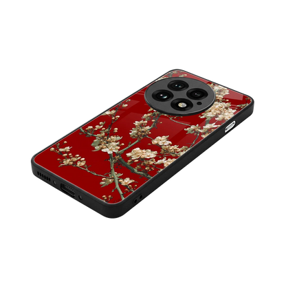 Scarlet Petals stylish phone case for oneplus 13 | glossy glass and slim fit