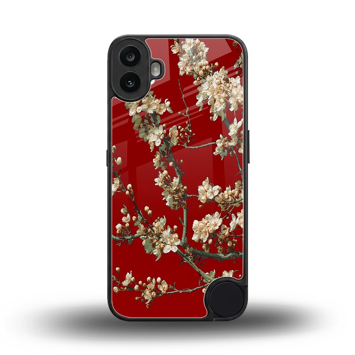 Scarlet Petals back phone cover | glass case for cmf nothing phone 1