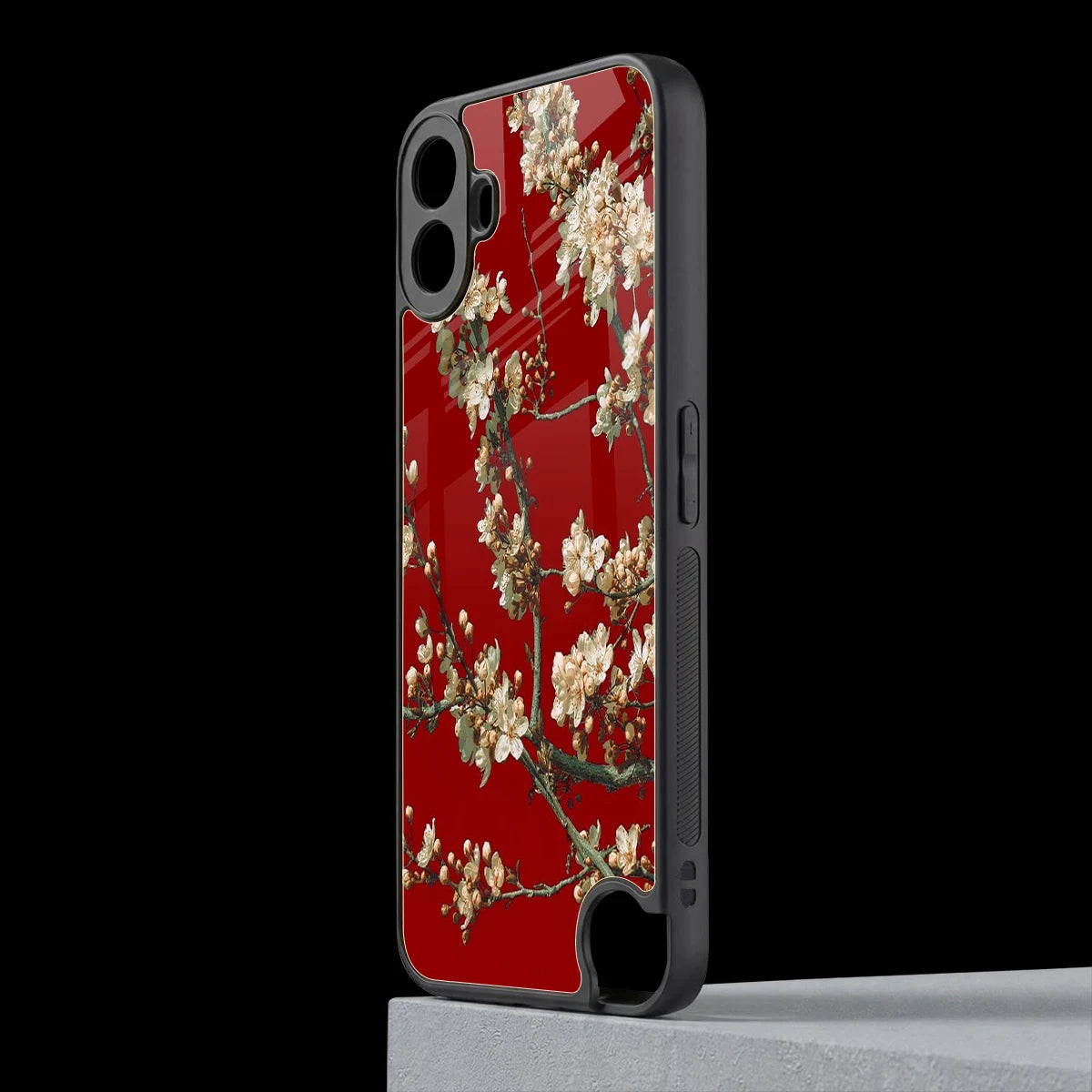 Scarlet Petals cmf nothing phone 1 mobile cover | shockproof glass phone case