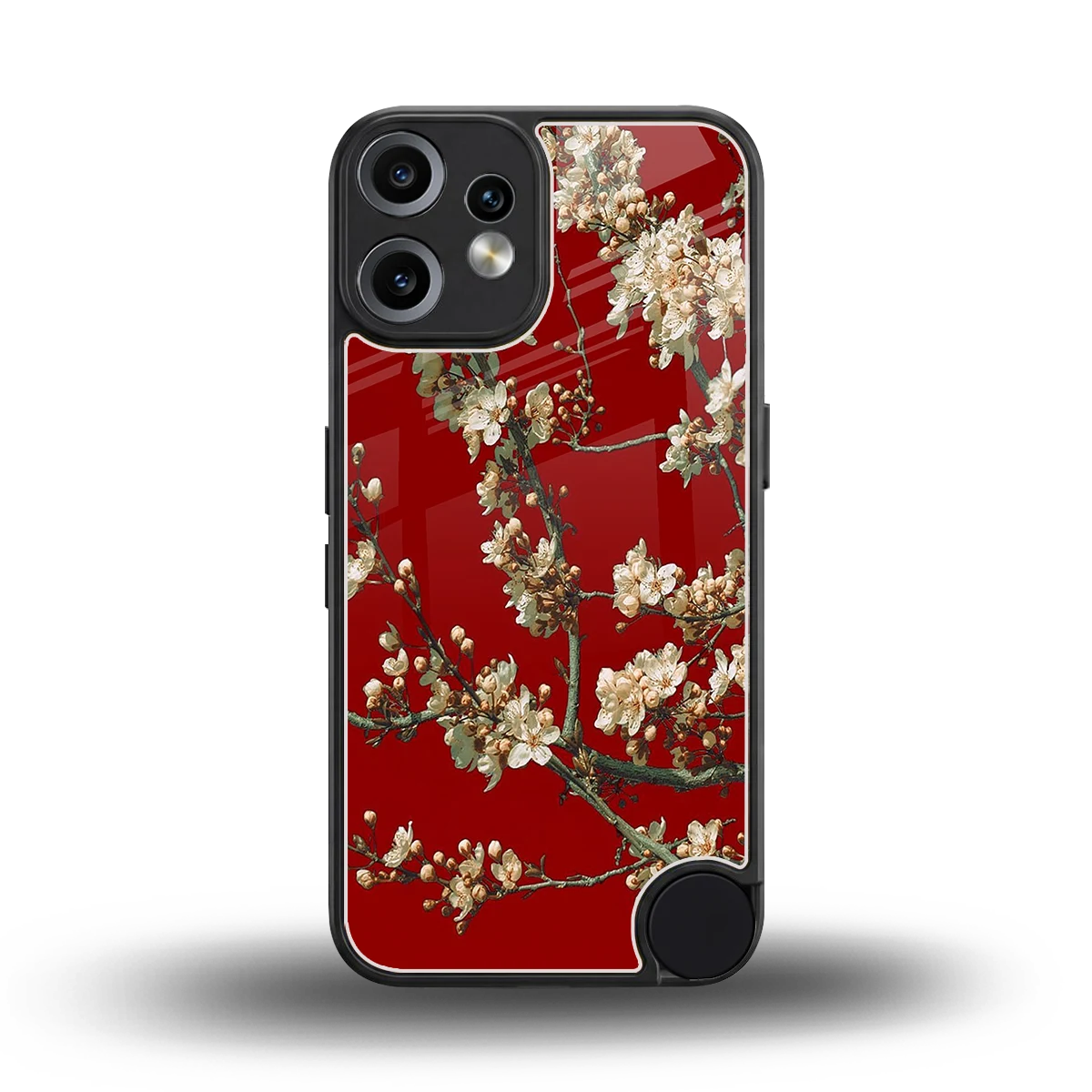 Scarlet Petals back phone cover | glass case for cmf nothing phone 2 pro