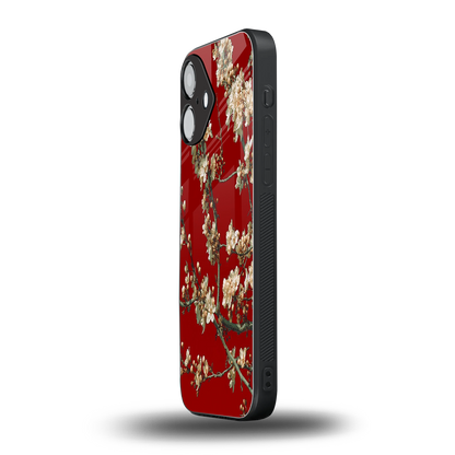 Scarlet Petals Phone Case for Iphone 16 | Glass Case
