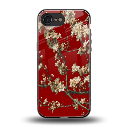 Scarlet Petals back phone cover | glass case for iphone 16e