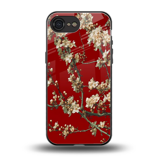 Scarlet Petals back phone cover | glass case for iphone 16e