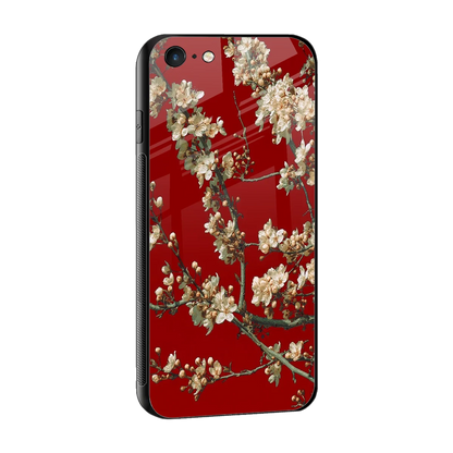 Scarlet Petals sleek iphone 6 cover with tempered glass back and TPU edges