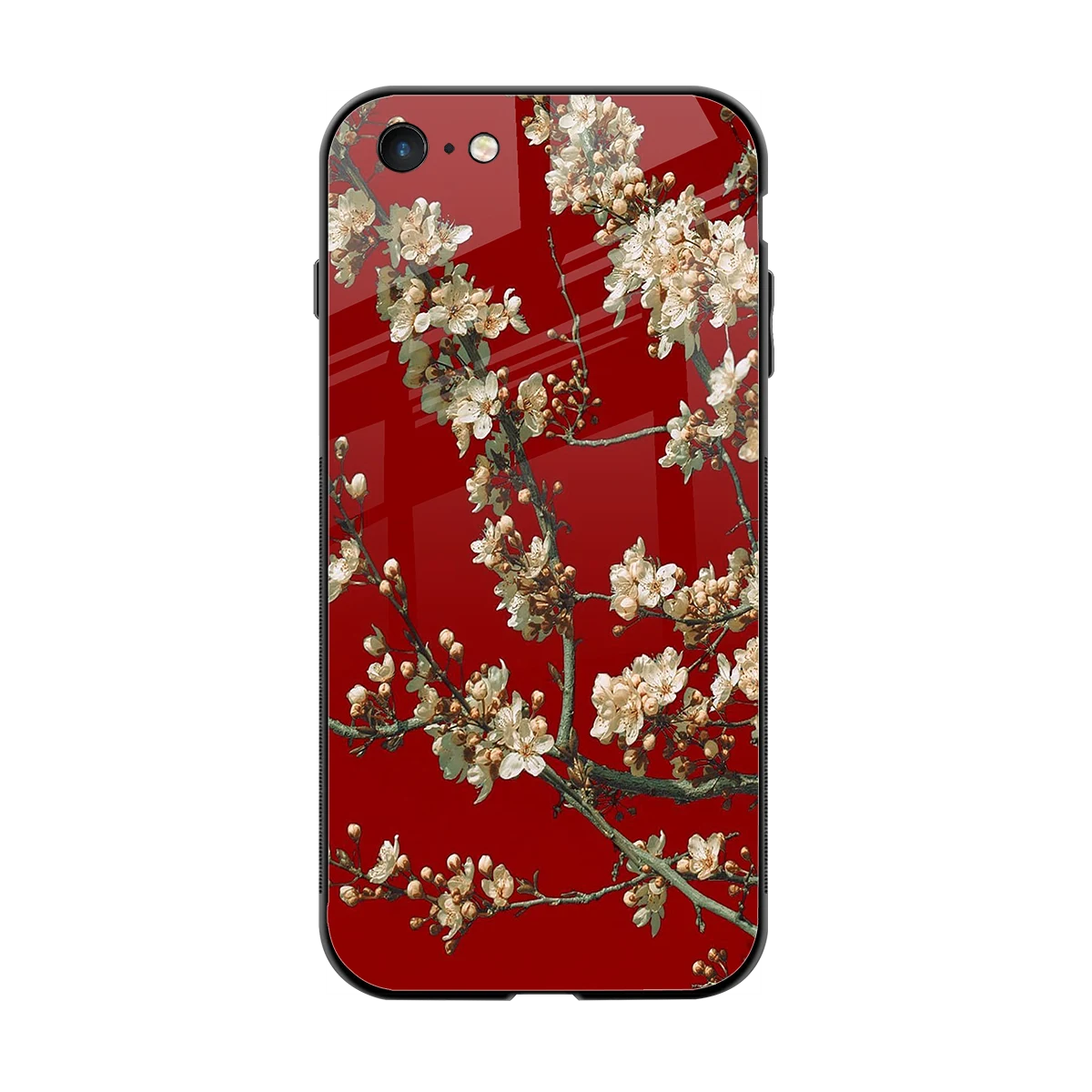 Scarlet Petals back phone cover | glass case for iphone 6s plus