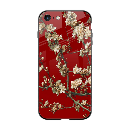 Scarlet Petals back phone cover | glass case for iphone 7