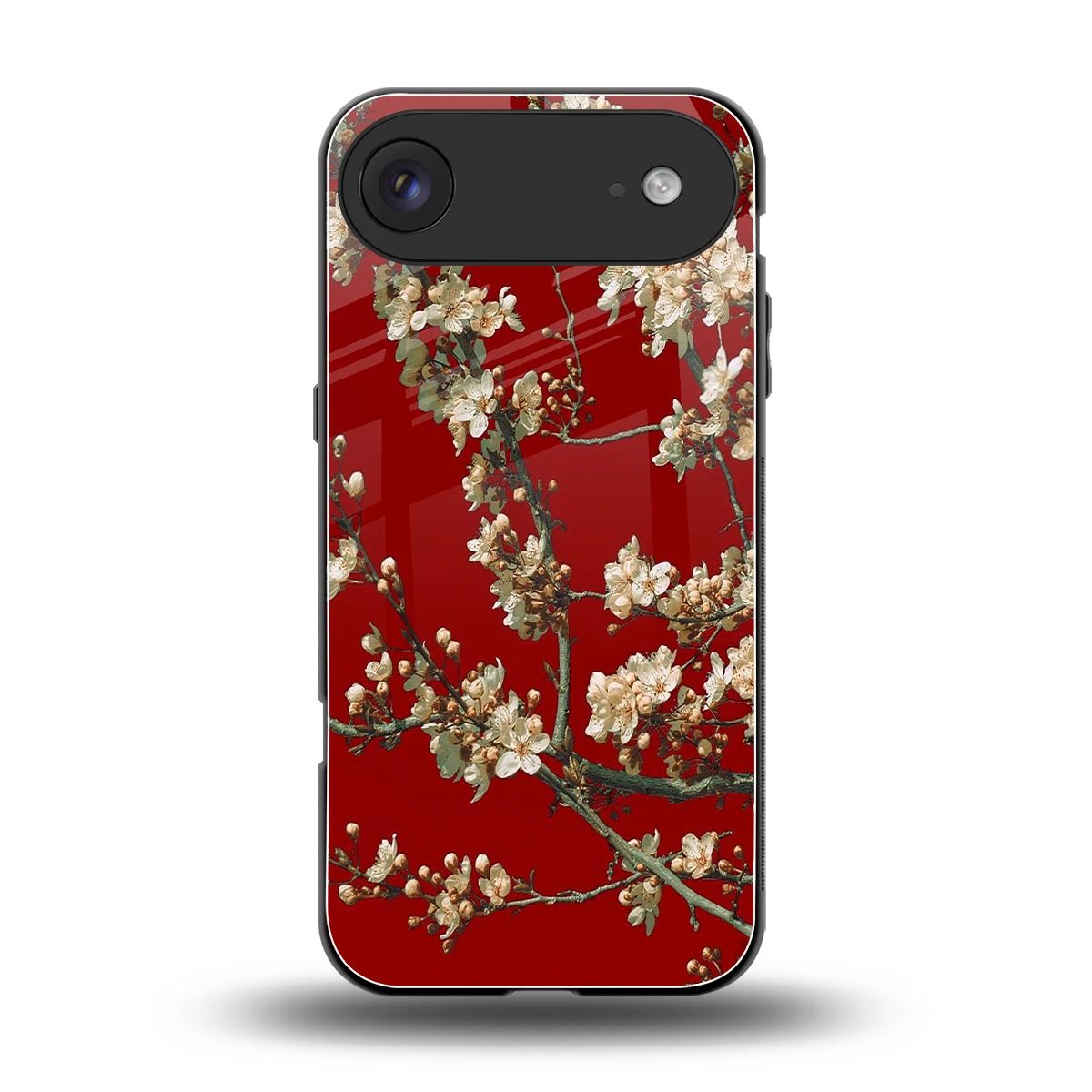 Scarlet Petals back phone cover | glass case for iphone air