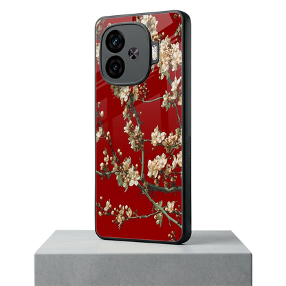 Scarlet Petals iqoo neo 10r 5g mobile cover | shockproof glass phone case