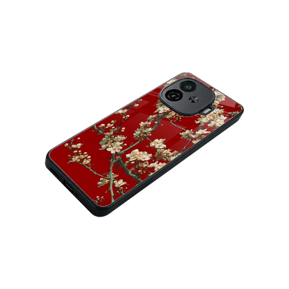 Scarlet Petals stylish phone case for iqoo neo 10r 5g | glossy glass and slim fit