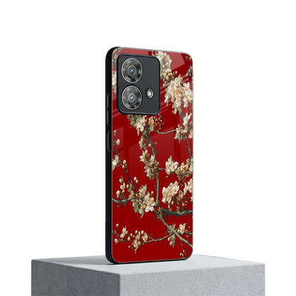 Scarlet Petals motorola edge 40 neo 5g mobile cover | shockproof glass phone case