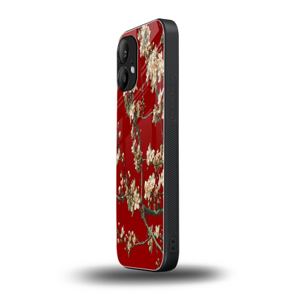 Scarlet Petals nothing phone 2 mobile cover | shockproof glass phone case