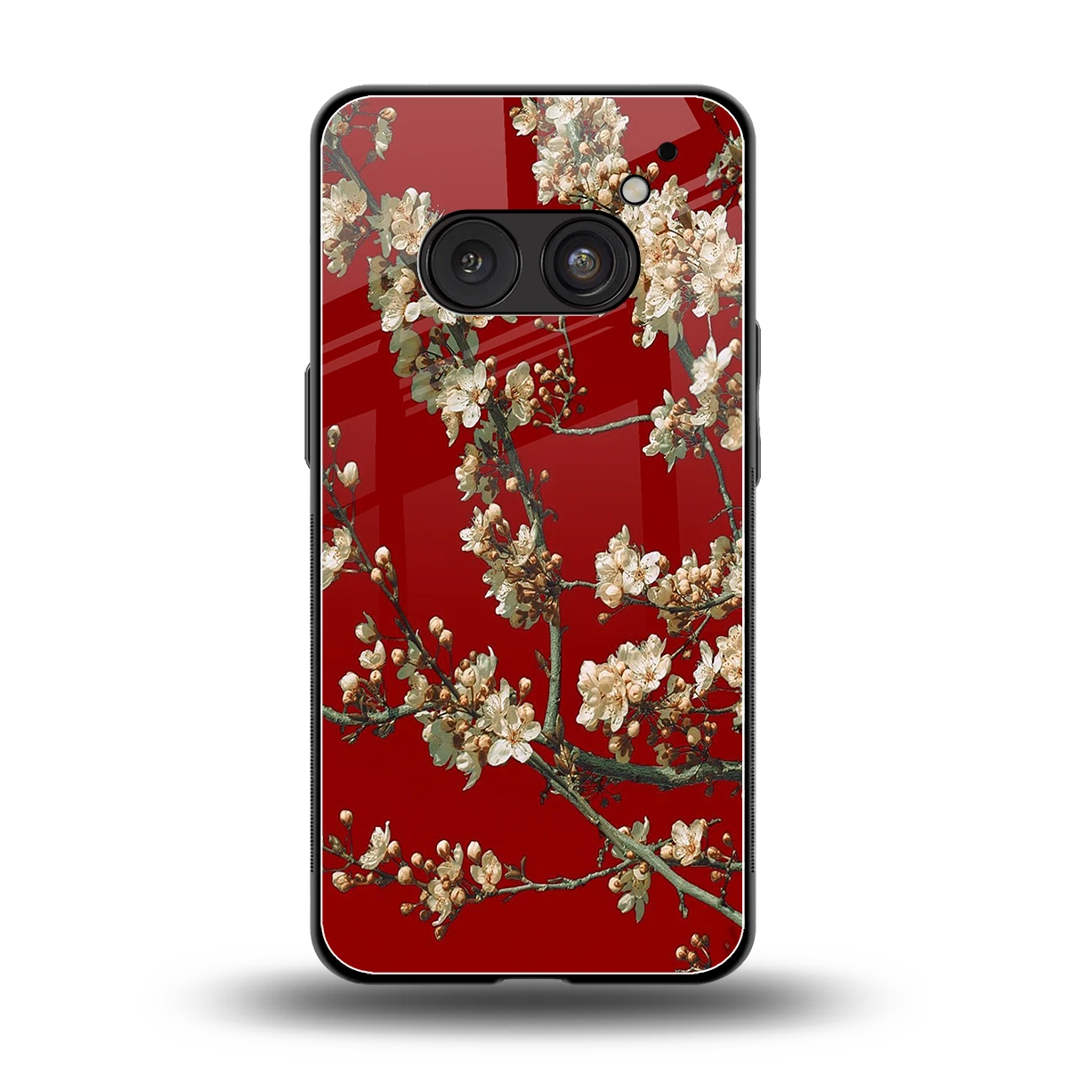 Scarlet Petals back phone cover | glass case for nothing phone 2a