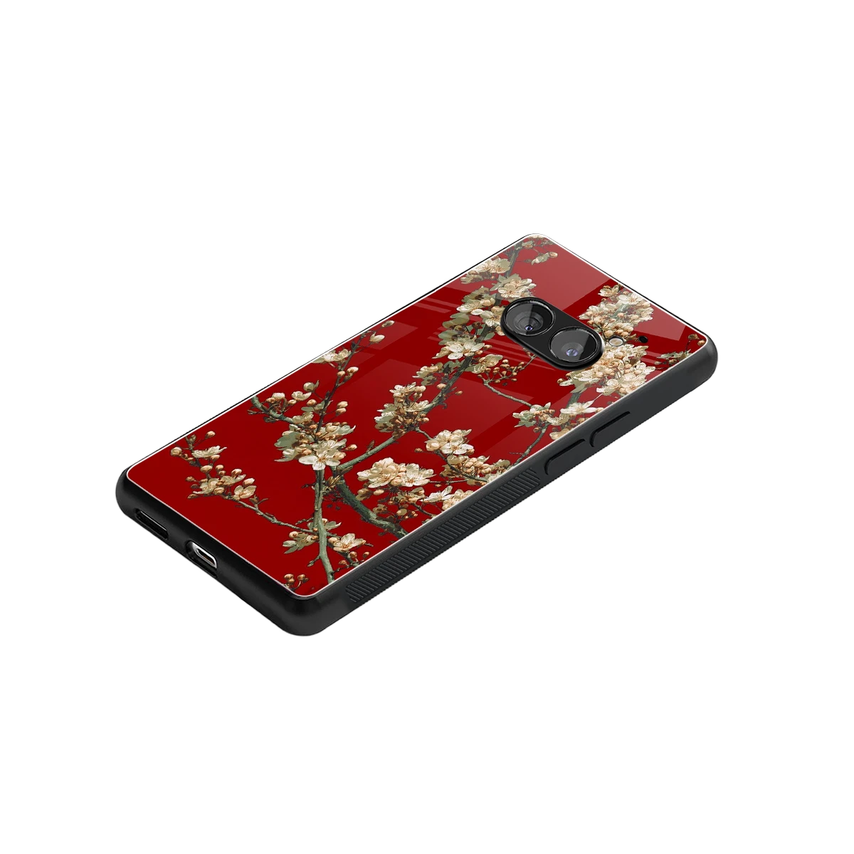 Scarlet Petals stylish phone case for nothing phone 2a | glossy glass and slim fit