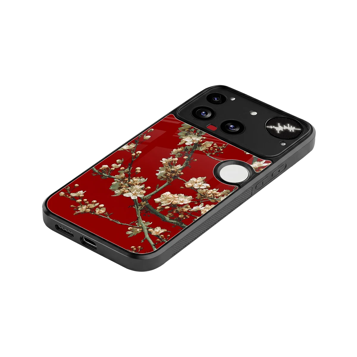 Scarlet Petals stylish phone case for nothing phone 3 | glossy glass and slim fit