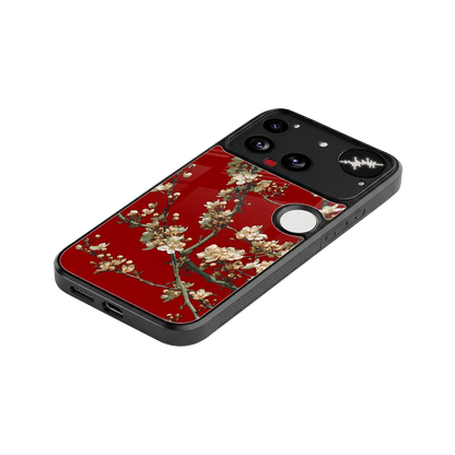 Scarlet Petals stylish phone case for nothing phone 3 | glossy glass and slim fit