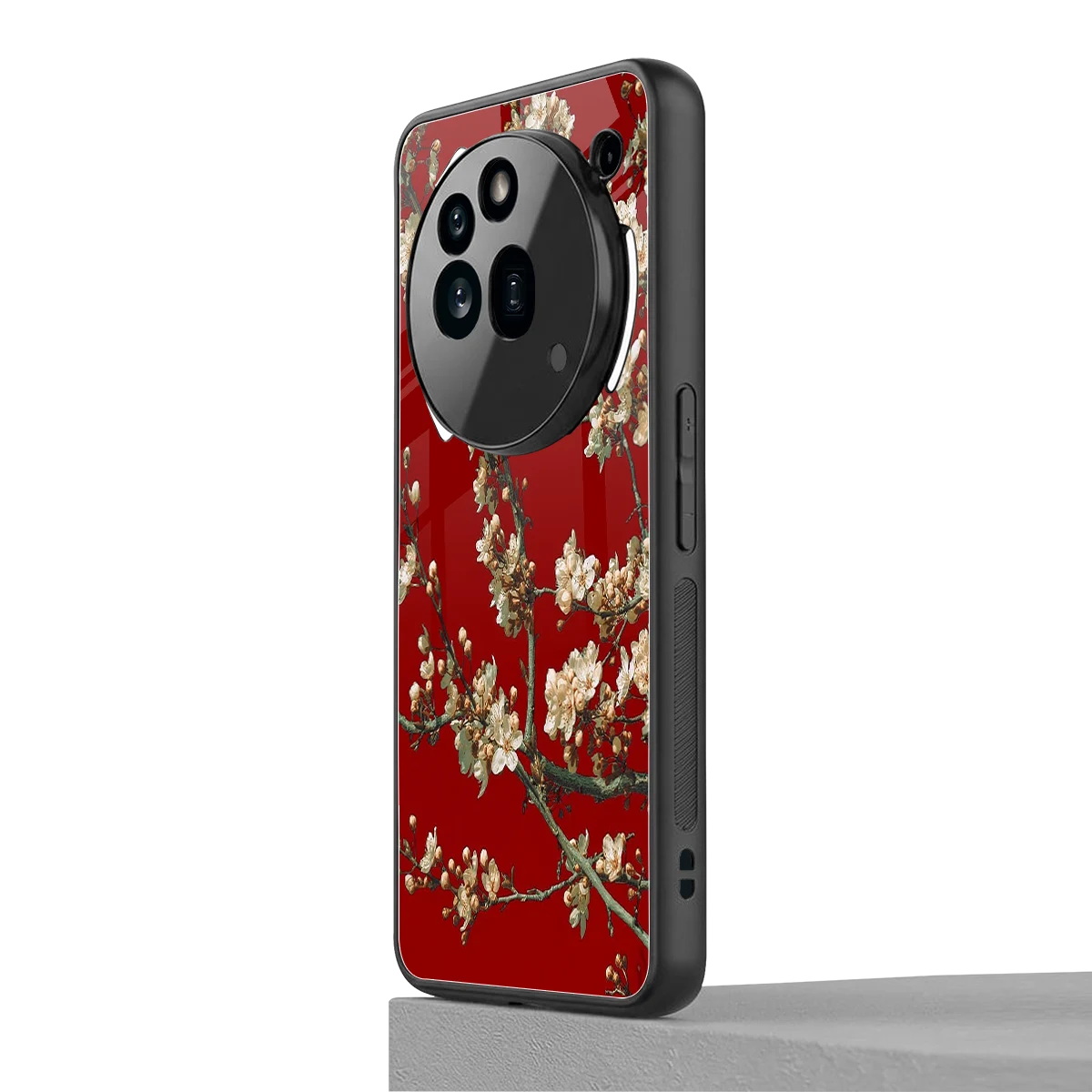 Scarlet Petals nothing phone 3a pro mobile cover | shockproof glass phone case