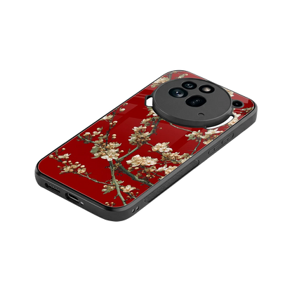 Scarlet Petals stylish phone case for nothing phone 3a pro | glossy glass and slim fit