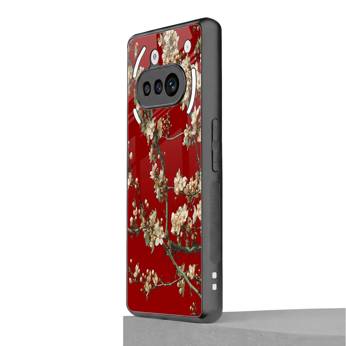 Scarlet Petals nothing phone 3a mobile cover | shockproof glass phone case
