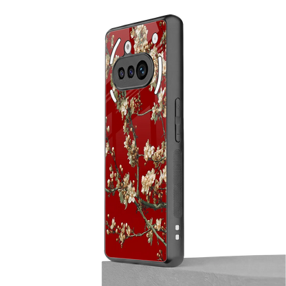 Scarlet Petals nothing phone 3a mobile cover | shockproof glass phone case