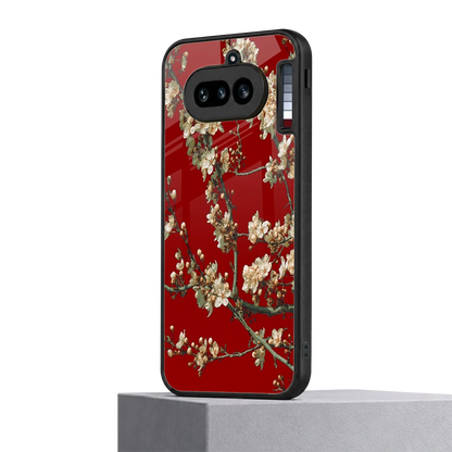 Scarlet Petals nothing phone 4a mobile cover | shockproof glass phone case