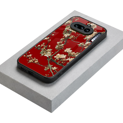 Scarlet Petals stylish phone case for nothing phone 4a | glossy glass and slim fit