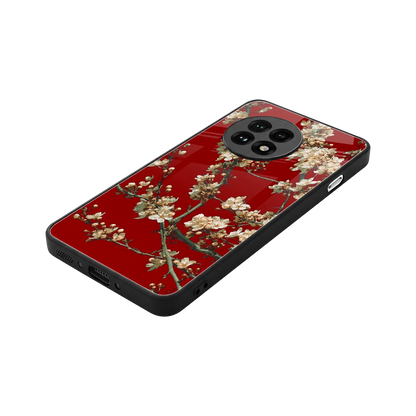 Scarlet Petals stylish phone case for oneplus 13r | glossy glass and slim fit