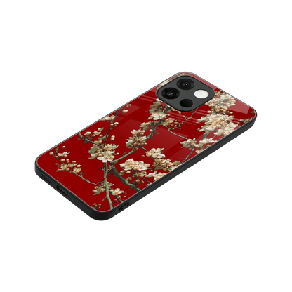 Scarlet Petals stylish phone case for oneplus 13s | glossy glass and slim fit
