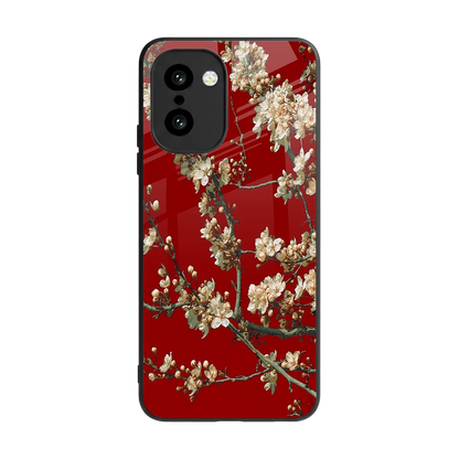 Scarlet Petals back phone cover | glass case for oneplus 15r