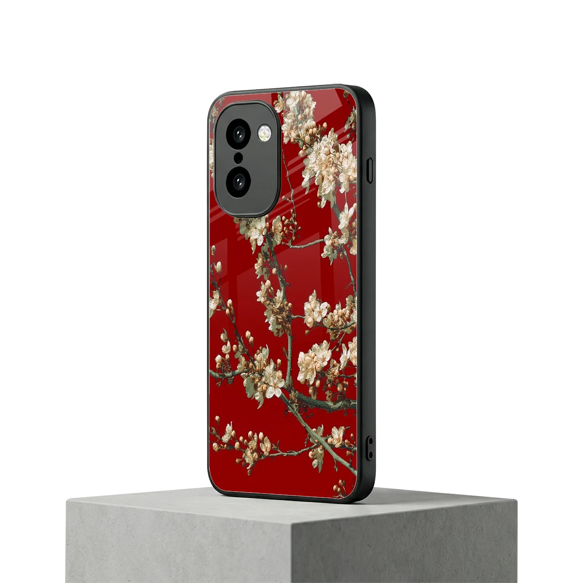 Scarlet Petals oneplus 15r mobile cover | shockproof glass phone case