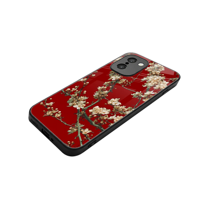 Scarlet Petals stylish phone case for oneplus 15r | glossy glass and slim fit