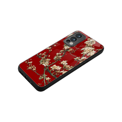 Scarlet Petals stylish phone case for oneplus nord 2 | glossy glass and slim fit