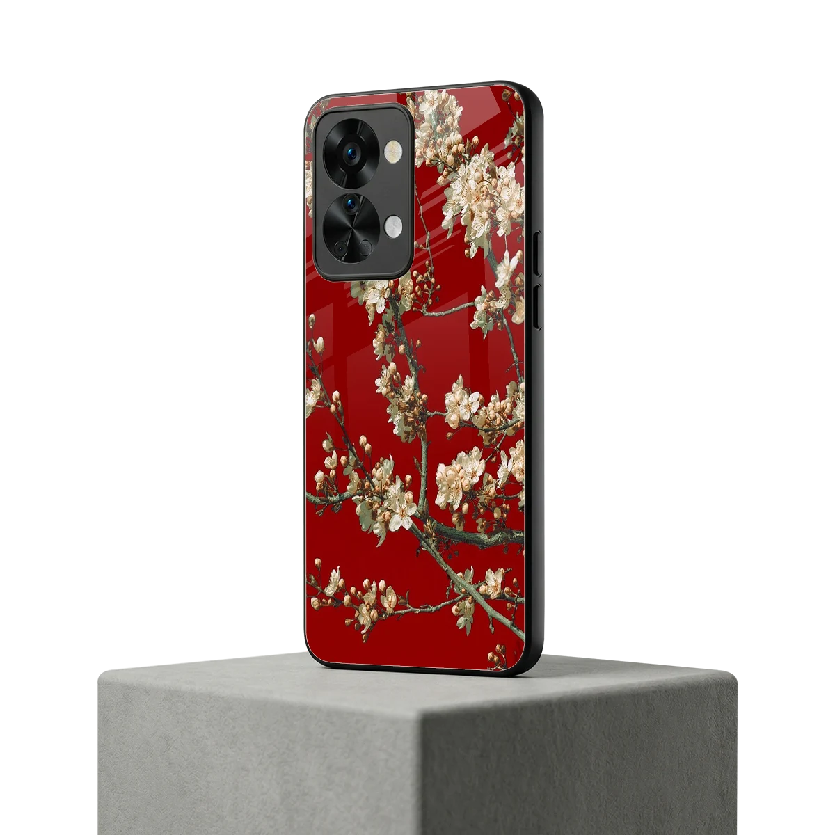 Scarlet Petals oneplus nord 2t mobile cover | shockproof glass phone case