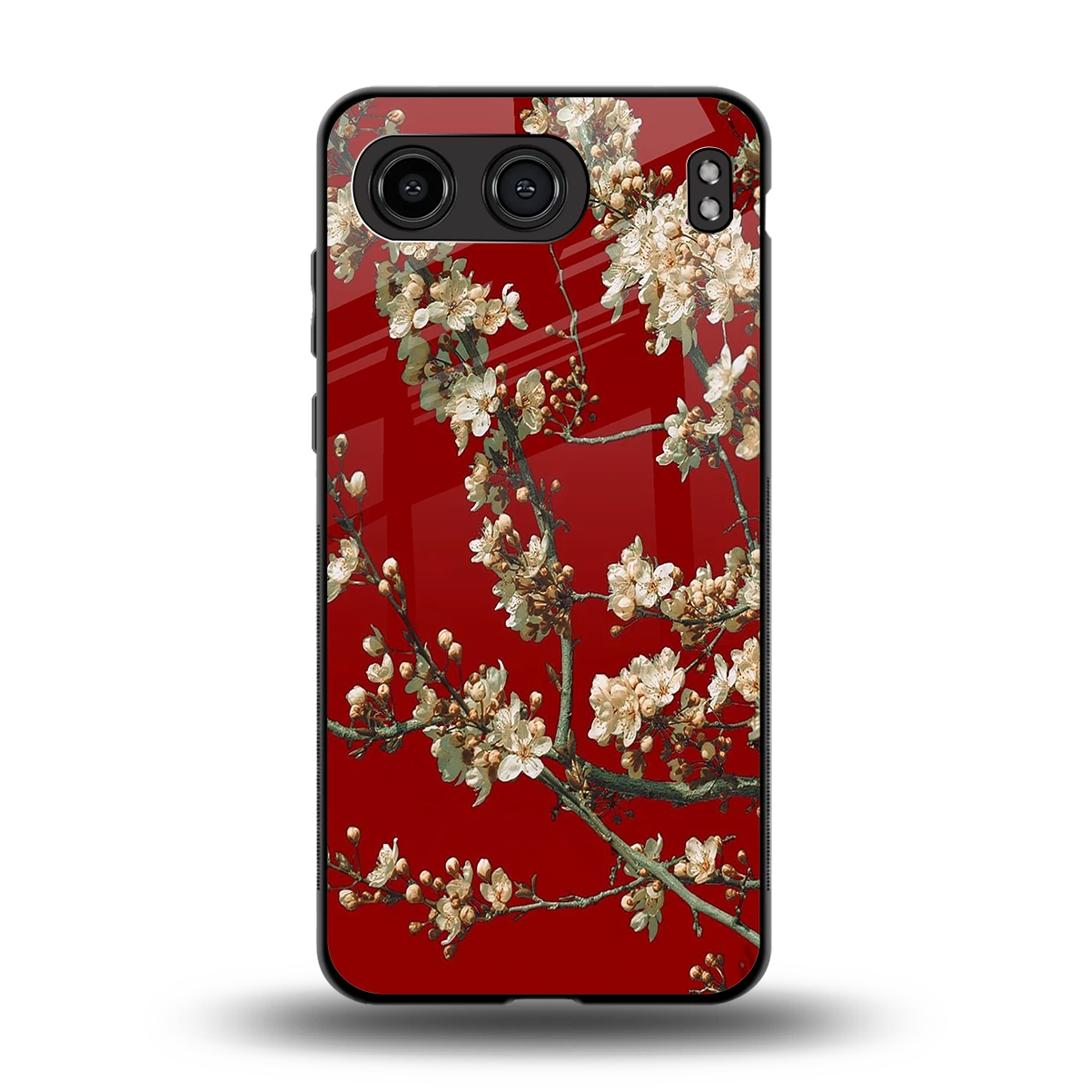 Scarlet Petals back phone cover | glass case for oneplus nord 4