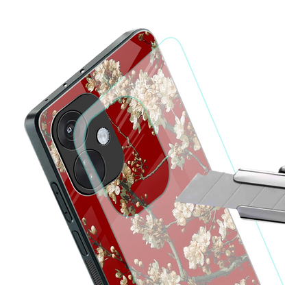 Scarlet Petals stylish phone case for oneplus nord ce 3 | glossy glass and slim fit