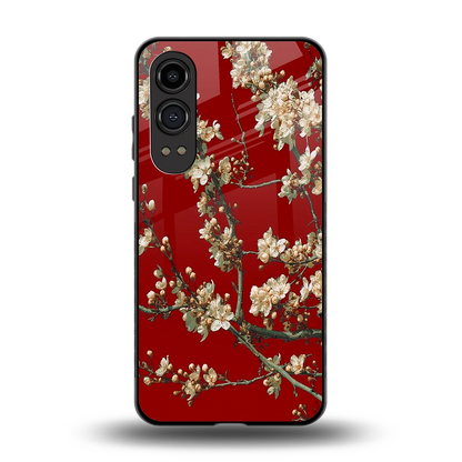 Scarlet Petals back phone cover | glass case for oneplus nord ce 4 lite