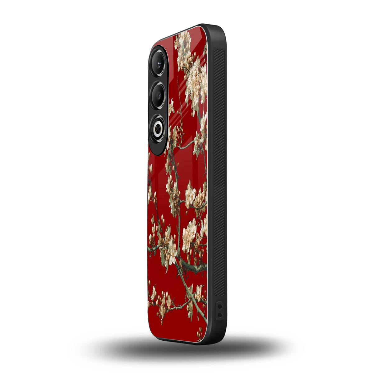 Scarlet Petals oneplus nord ce 4 mobile cover | shockproof glass phone case