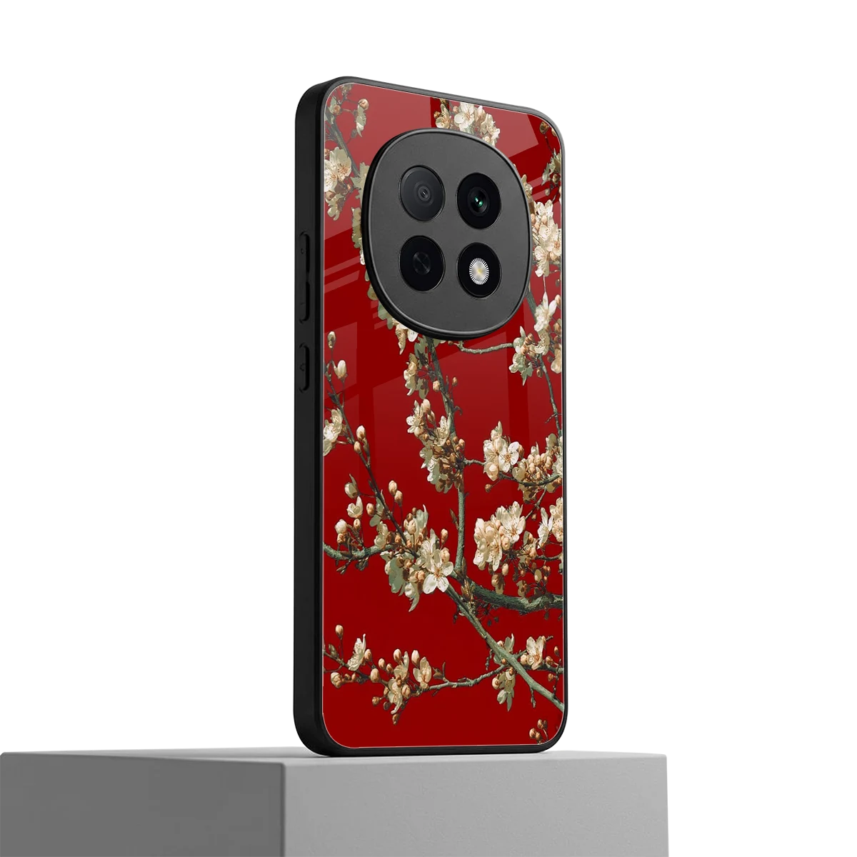 Scarlet Petals oppo f29 pro 5g mobile cover | shockproof glass phone case