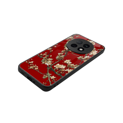 Scarlet Petals stylish phone case for oppo f29 pro 5g | glossy glass and slim fit