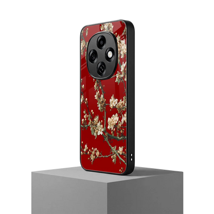 Scarlet Petals oppo f31 pro 5g mobile cover | shockproof glass phone case