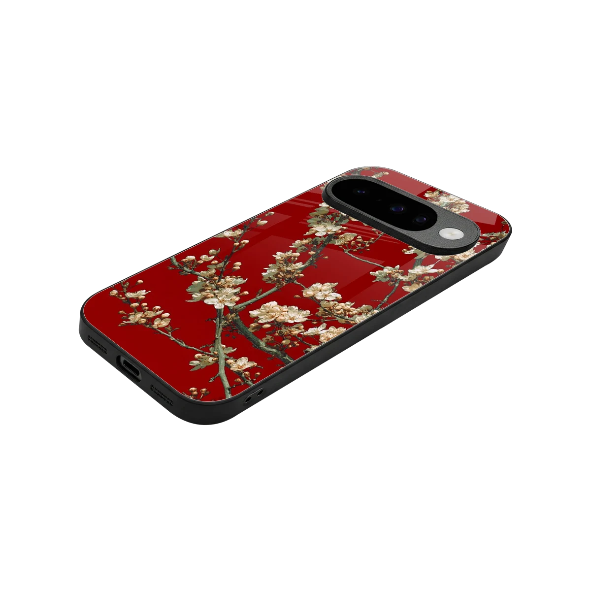 Scarlet Petals stylish phone case for google pixel 10 | glossy glass and slim fit