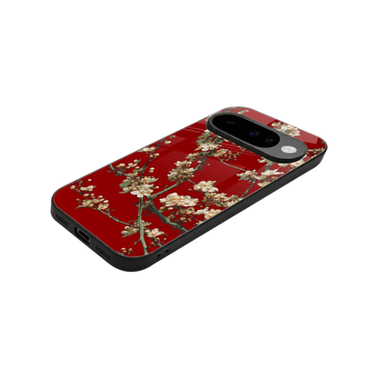 Scarlet Petals stylish phone case for google pixel 10 | glossy glass and slim fit