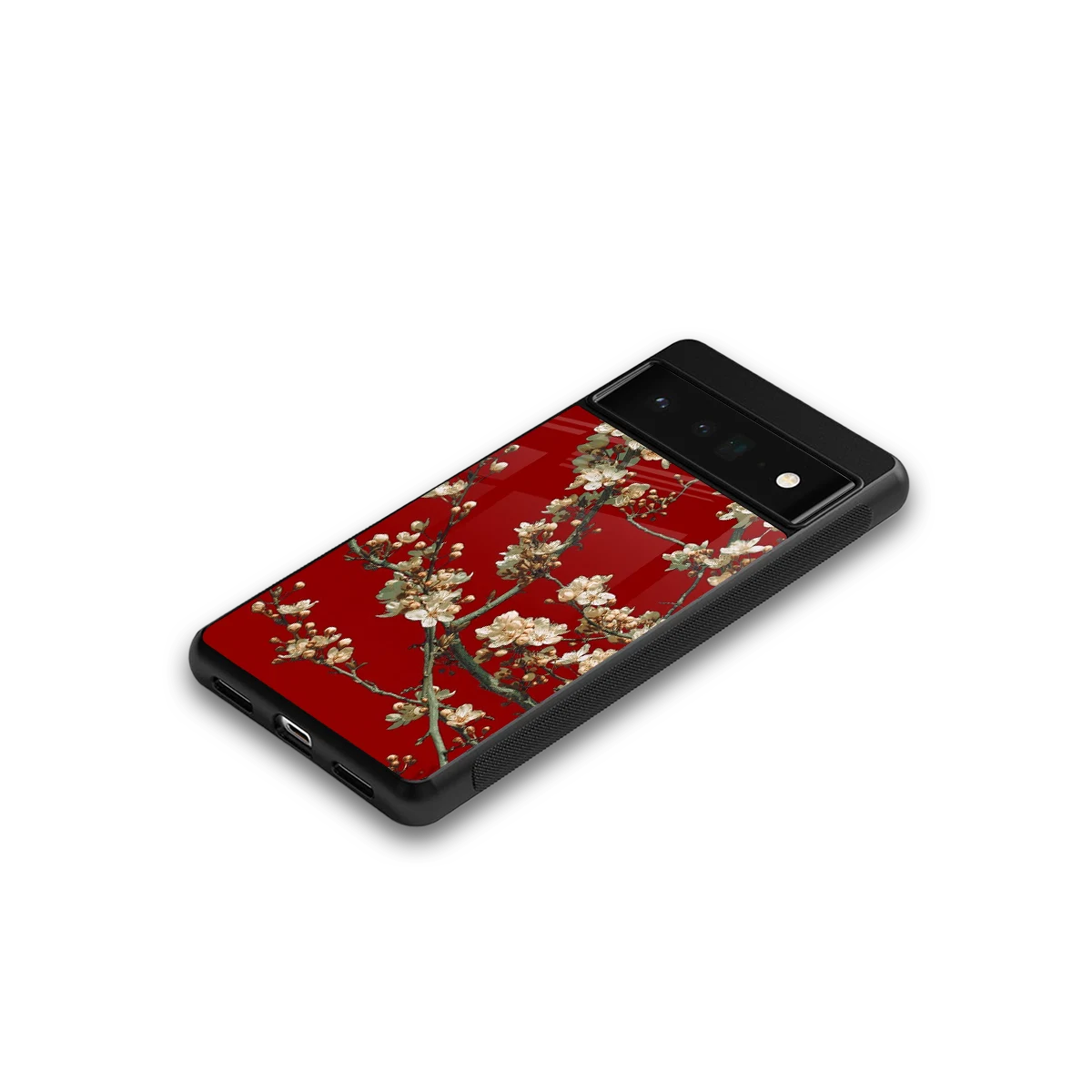 Scarlet Petals google pixel 6 pro mobile cover | shockproof glass phone case